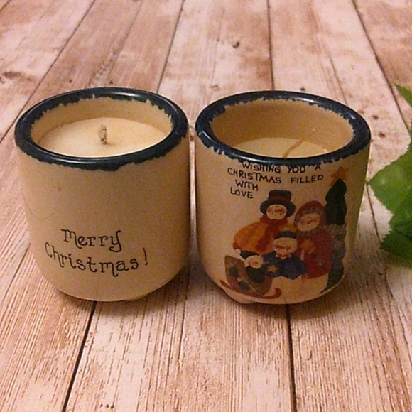 Set of 2 Christmas candles - Picture 2 of 4